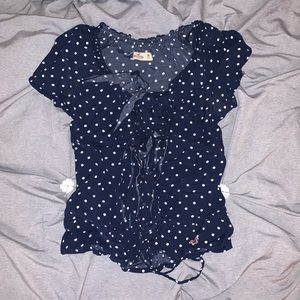 Abercrombie & Fitch cute floral polka dot top